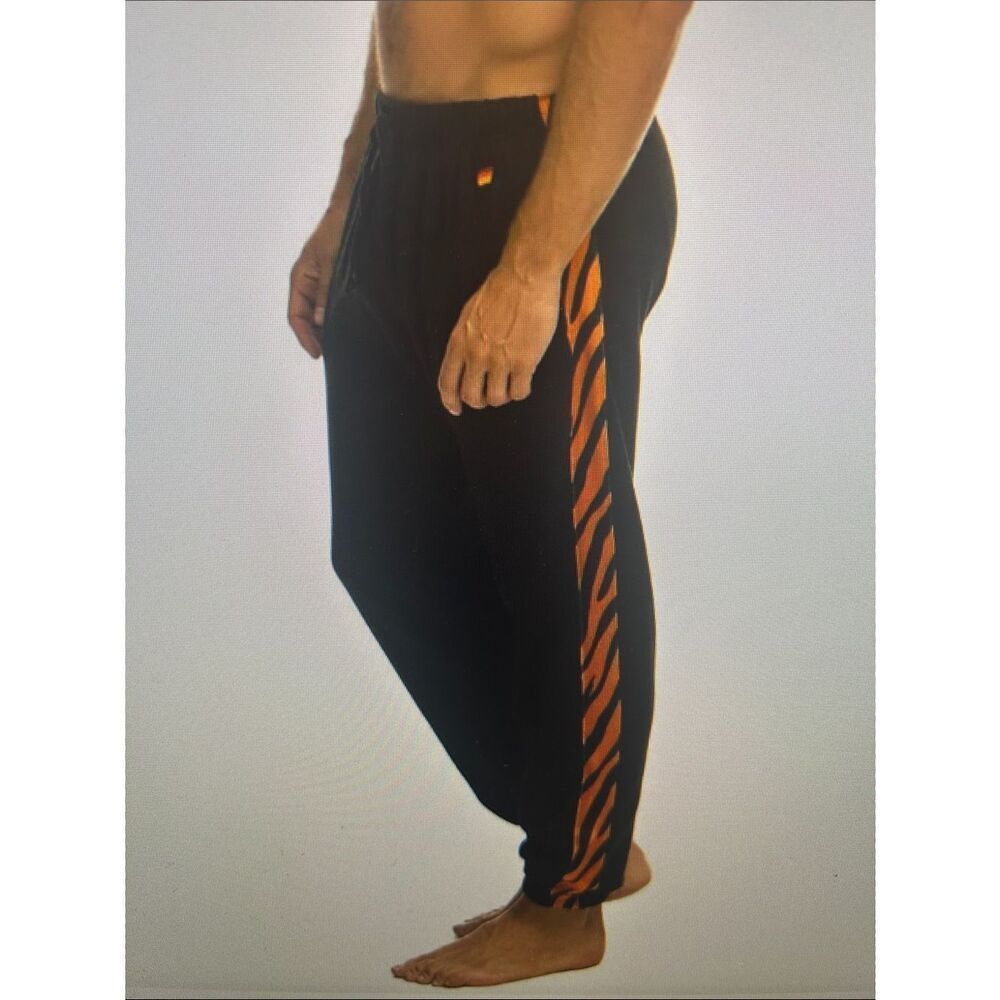 Aviator Nation Black Joggers Tiger 🐅 Stripe Pockets! Made in 🇺🇸